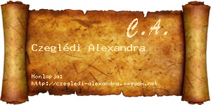 Czeglédi Alexandra névjegykártya
