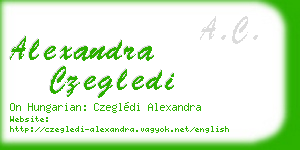 alexandra czegledi business card